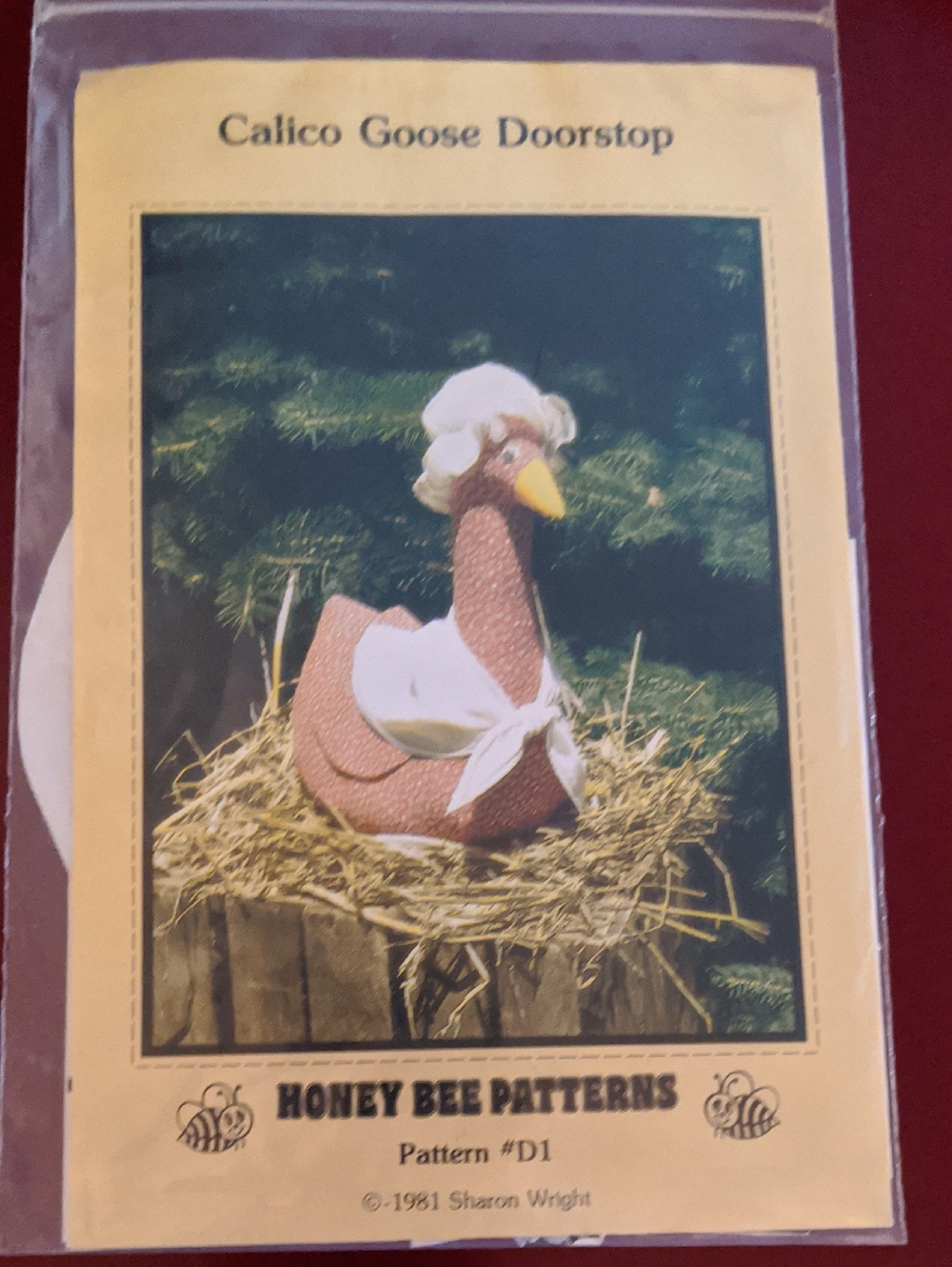 Goose Doorstop Pattern Vtg Sewing Pattern Fabric Create Geese Cute Sew Create